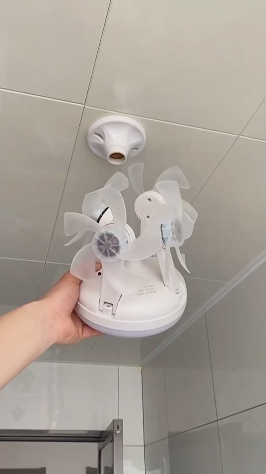 Yang Lámpara LED con 4 Mini Ventiladores Integrados